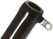 LN50J500, Res Wirewound 500 Ohm 5% 50W 260ppm/C Vitreous Enamel RDL Lug Bolt-On