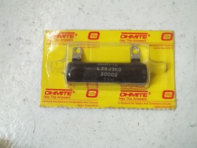 L25J3K0, Res Wirewound 3K Ohm 5% 25W 260ppm/C Vitreous Enamel RDL Lug Bolt-On (5 Items)