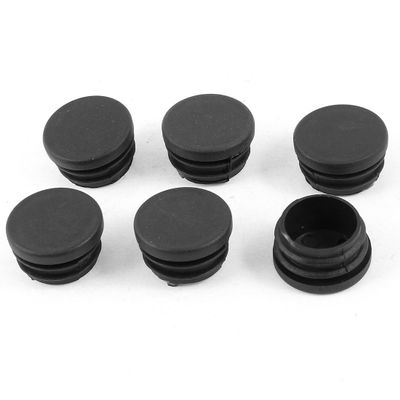 uxcell 6 Pcs Plastic Round Caps Blanking End Tube Pipe Inserts 32mm Dia