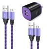 Samsung Dual USB Wall Charger with Micro USB Cable for Galaxy J7V/J8, J7 Crown/Prime/Star/Sky Pro/Refine, S7/S6 Plus/Edge/Active view 1