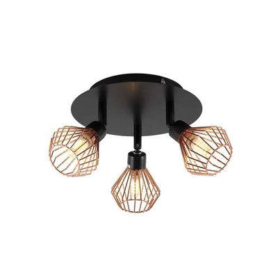 Modern Fashion Ceiling Light Adjustable Ceiling Track Lighting Iron Art lampshade 85-265V White 6000K 3-Light Spotlight Indoor G9 Bulb Total 15watts (White)