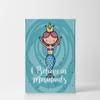 Smile Art Design I Believe in Mermaids Quote Wall Decor Blue Mermaid Decor CANVAS PRINT Kids Room Decor Wall Art Baby Room Decor Nursery Decor Ready to Hang Made in the USA- 12x8 view 2