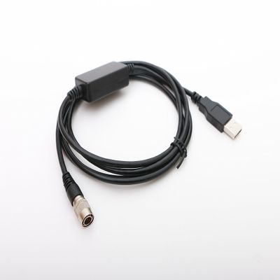 Male 6pin Hirose to USB Data Cable for Trimble S6,S8 Total Stations