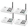 Wuloo Intercoms Wireless for Home 5280 Feet Range 10 Channel 3 Code, Wireless Intercom System for Home House Business Office, Room to Room Intercom, Home Communication System (4 Units Set, White) view 1