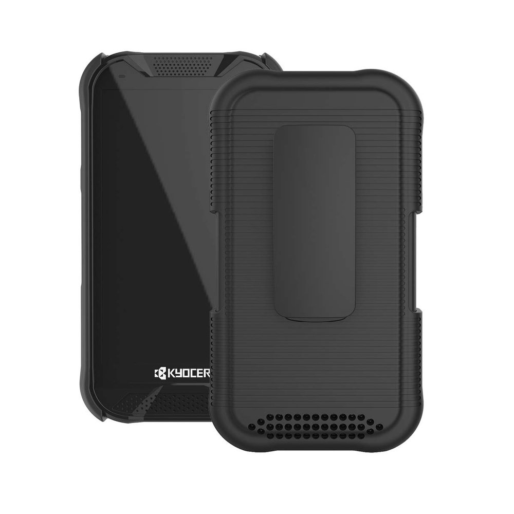 Wireless ProTech Case with Clip Compatible with Kyocera DuraForce Pro 2 Phone Models E6910 (Verizon) and E6920 (AT&T, FirstNet), Heavy Duty Rotating Belt Clip Holster and Durable Slim Case Combo.