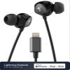 Thore Wired iPhone Headphones with Lightning Connector Earphones - MFi Certified by Apple Earbuds Wired in-Ear Microphone and Volume Remote for iPhone (Black) view 4