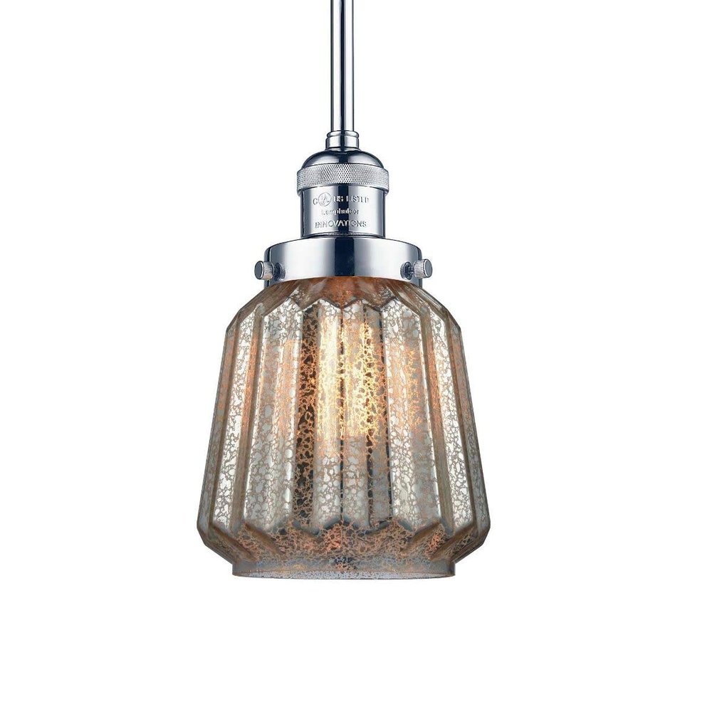 Innovations 201S-PC-G146 1 Light Mini Pendant, Polished Chrome