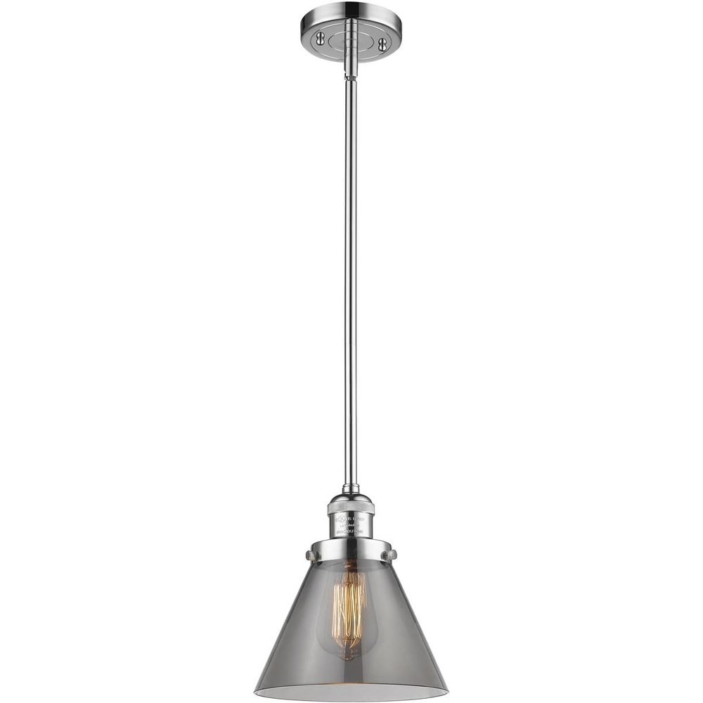 Innovations INNO201S-PC-G43-LED LED Mini Pendant, Chrome