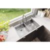 Elkay Crosstown ECTSRAD33226TBG2 Equal Double Bowl Dual Mount Stainless Steel ADA Sink Kit view 2
