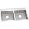 Elkay Crosstown ECTSRAD33226TBG2 Equal Double Bowl Dual Mount Stainless Steel ADA Sink Kit view 3