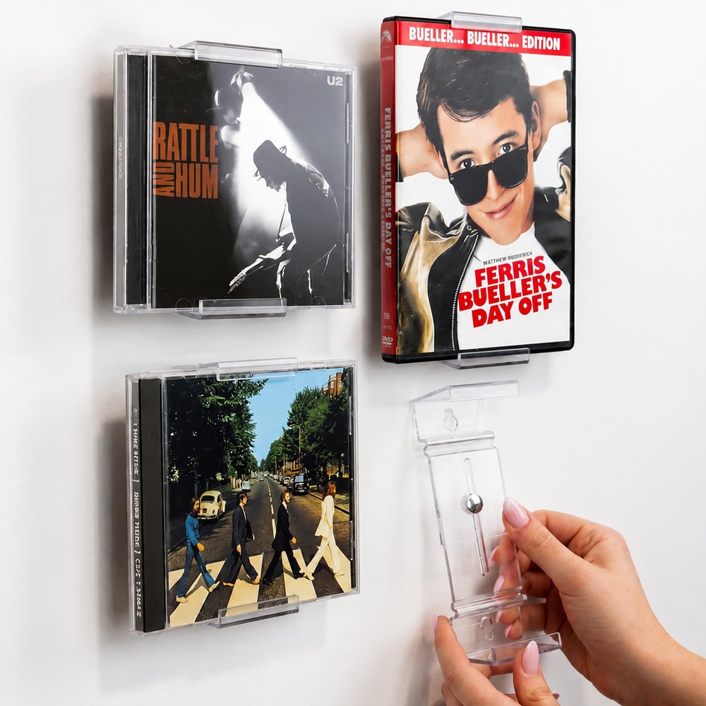 CollectorMount CD Display Wall Mount & Shelf Stand, 5 Pack