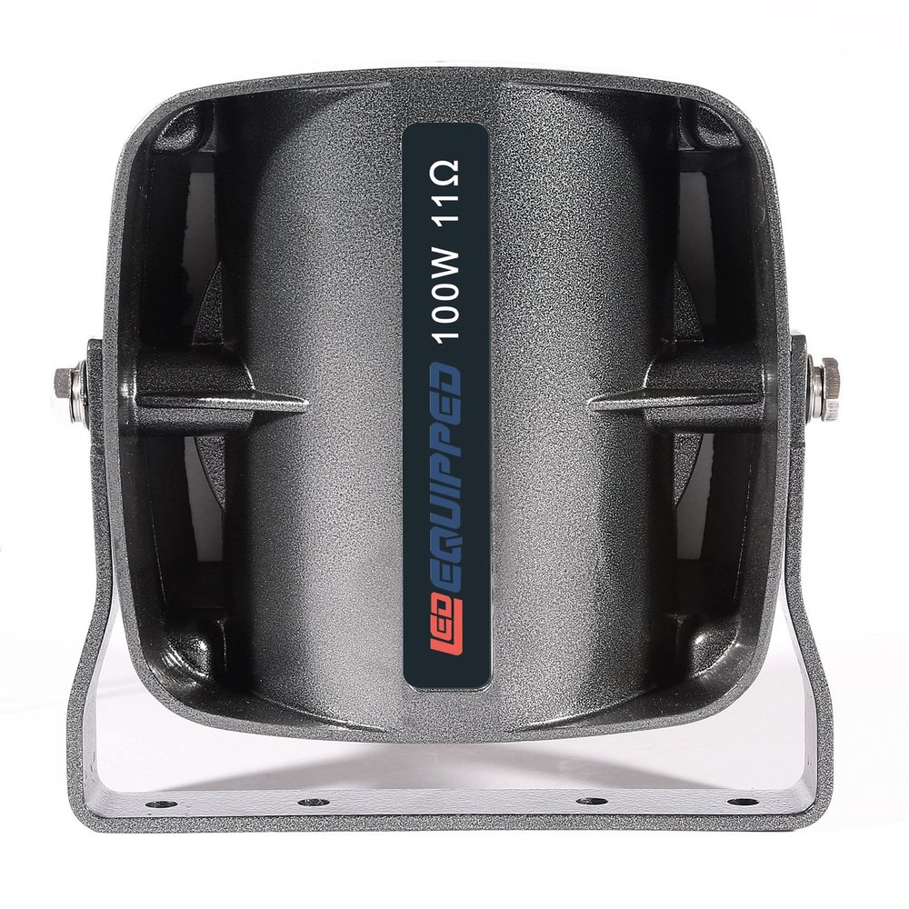 Ledqusa American Pipit 100W Compact Siren Speaker [126-134 dB] [500-5,000 Hz] [IP66 Waterproof] [Universal Fit Compatible] Police Siren Speaker for Emergency Fire Vehicles POV UTV