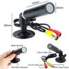 Vanxse CCTV 1/3 CCD 1000TVL HD 3.6mm Mini Bullet Security Camera Indoor Surveillance Camera with Bracket view 4