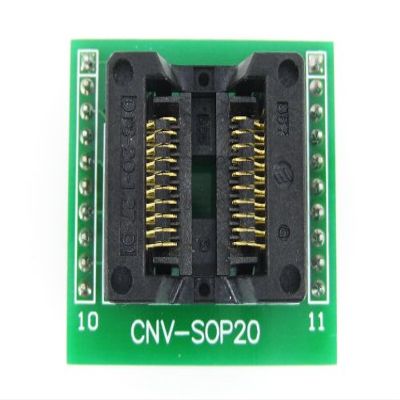 waveshare SOP20 to DIP20 SO20 SOIC20 OTS-20-1.27-01 Enplas IC Programming Adapter Test Burn-in Socket 1.27mm Pitch 5.4mm Width