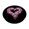 Cell Phone Button Pop Out Holder Cute Pink Heart Print White PopSockets PopGrip: Swappable Grip for Phones & Tablets PopSockets Adhesive PopGrip view 2