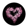 Cell Phone Button Pop Out Holder Cute Pink Heart Print White PopSockets PopGrip: Swappable Grip for Phones & Tablets PopSockets Adhesive PopGrip view 3