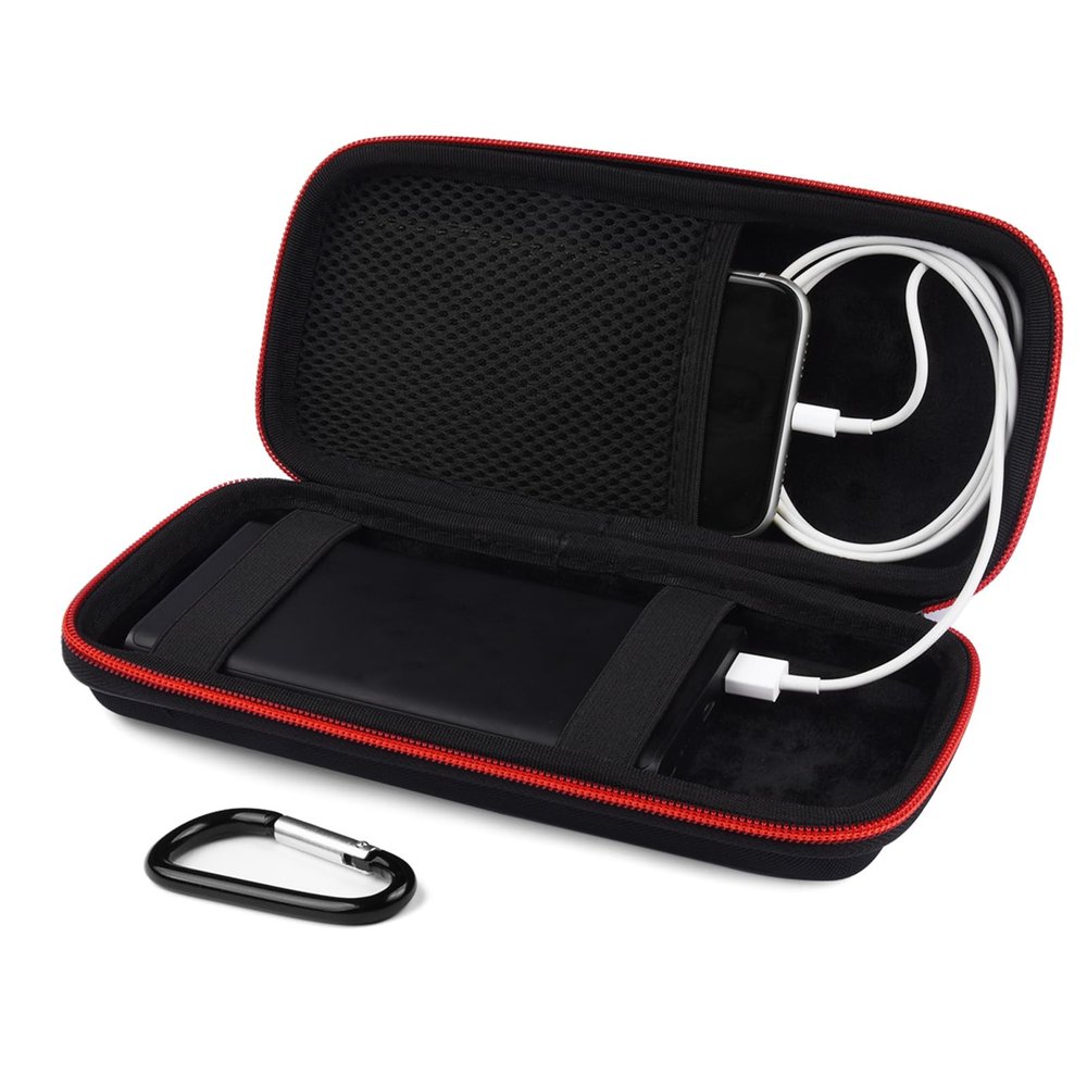 Skynew Power Bank Hard Travel Case Medium Compatible RAV Power 26800/20100/20000mAh, Anker Power Core 26800mAh/ PowerCore +26800mAh, INIU 10000mAh and Miady 10000/15000mAh (Medium Black)