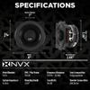NVX VSP4 4" Premium Car Speakers, 450W Max, 150W RMS, 2-Way Coaxial w/ 1" Silk Dome Tweeters & Built-in X-Overs, Easy to Install in Cars/Trucks/Doors (Pair) view 3