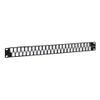ICC 48 Port Blank Keystone 1U Patch Panel with 19 Metal Rackmount Housing for Slim Profile Keystone Jacks (Sold Separately), UL Listed, IC107BP481 view 1