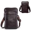 hengwin Leather Cell Phone Purse Crossbody Purse Men Belt Pouch Waist Pack view 1