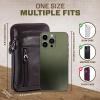 hengwin Leather Cell Phone Purse Crossbody Purse Men Belt Pouch Waist Pack view 4
