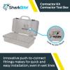 SharkBite Contractor Tool Box, Heavy Duty Plastic Ideal for Fittings, U3001A view 2