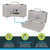 SharkBite Contractor Tool Box, Heavy Duty Plastic Ideal for Fittings, U3001A view 3