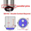 12V BA15D LED Bulb 1076 1142 1176 S8 3W 300Lm 2700K Warm White,DC Bayonet Double Contact Base, AC10-18Volt & DC10-30 Volts, Interior RV Camper Marine Boat Trailer Lights-6 Pack view 3