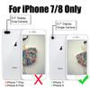 TOOVREN Case for iPhone SE Lanyard Neck Strap for iPhone 8 Case with Card Holder Phone 7 Wallet Cases with Kickstand Leather PU Card Holder Wallet Gray view 2
