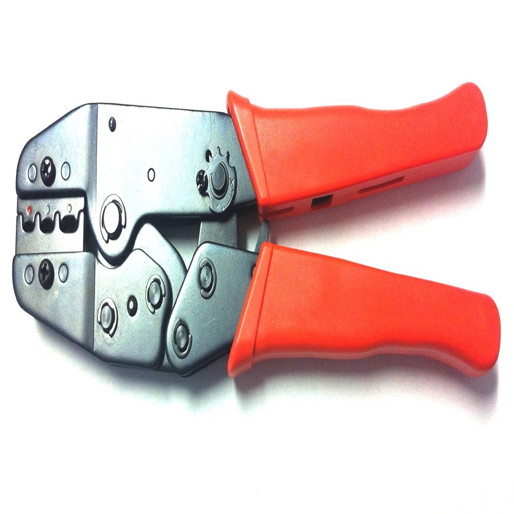 rmsdeal77 Ratchet Crimping Tool for Insulated, Open Barrel Terminals AWG22-18, 16-14, 12-10