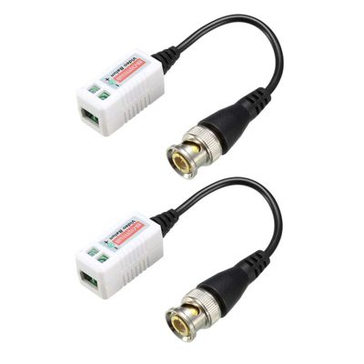 uxcell Video Balun Transceiver CCTV Camera Passive BNC Connector CAT5 UTP