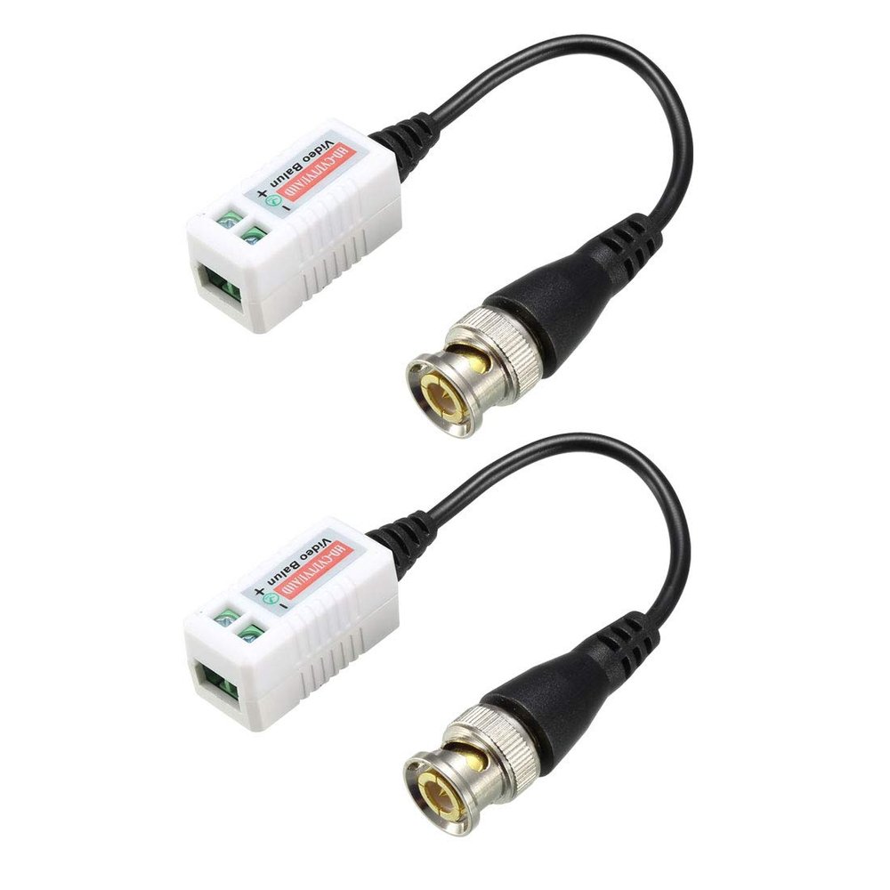 uxcell Video Balun Transceiver CCTV Camera Passive BNC Connector CAT5 UTP