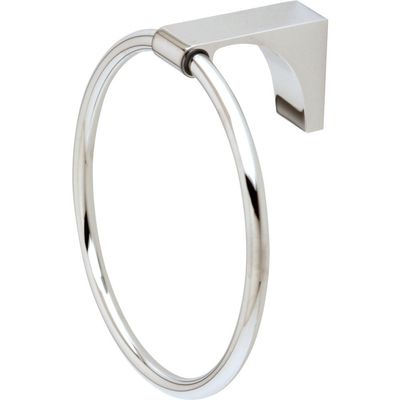 Alno A6840-PC Luna Towel Rings Transitional, Polished Chrome, 6"