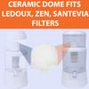 Premium Ceramic Water Filter Dome  Replacement Filter for Gravity Water Purifiers  Long-Lasting, High-Efficiency Filtration Compatible With: Max Water 104029, 724282, SHTFandGO SQ51132911 view 2