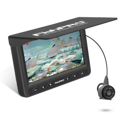 [FishPRO 2026 Upgrade] Underwater Fishing Camera 4.3'' [Proven Since 2017] Ice Fishing Camera 1000 TVL w/ 65ft Magnetic-Spool, IR, USB-C, 5000mAh, Portable Fish Finder for Ice Lake Boat Kayak Fishing