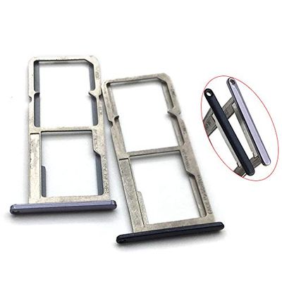 Sim Tray for Motorola Moto E5 Plus Card Tray Slot Holder Replacement Parts (Silver)