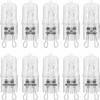 10 Pack Crystal Clear Lense 40W Q40/G9/CL/120V G9 JCD 40 Watt 120 Volt T4 JD Type Halogen House Hold Light Bulb Hanging Pendant Accent Type Spot Down Lamp Chandelier Sconce Fixture Lighting view 1