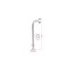 Aluminum Gooseneck Pedestal Keypad Stand Access Control Pedestal mounts gate keypad mounting Post, Size 2" x 2" x 42" (White) view 1