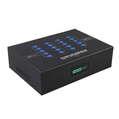 USB Hub, Sipolar USB 3.0 Hub with Charging and Superspeed Data Transfer Sync (5Gbps) 20 Ports Industrial Powered USB Hub 3.0 Splitter for iPhone MacBook Laptops Tablets Computer Notice: Voltage 110V