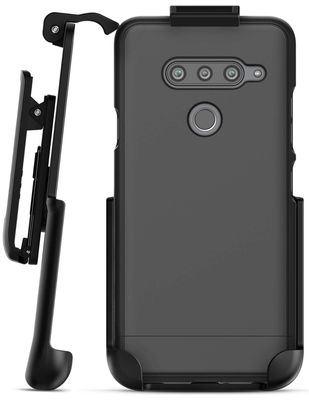 Encased LG V40 ThinQ Belt Clip Case w/Holster (Slimshield Series) Ultra Slim Fit Grip Cover w/Belt Holder (2018)