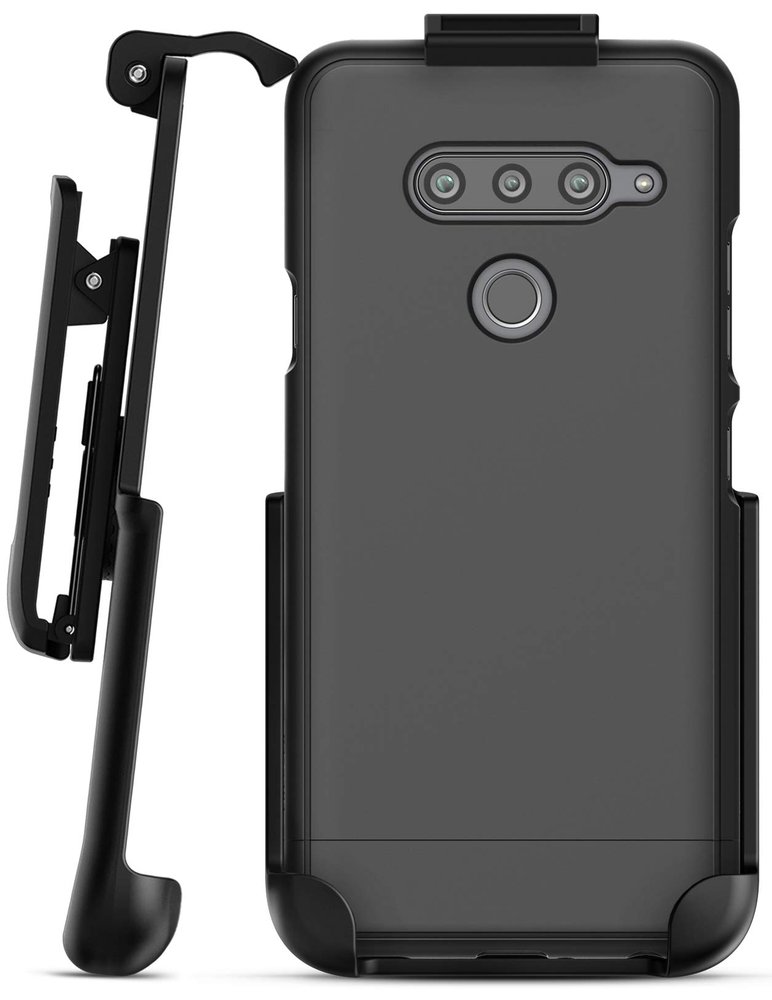 Encased LG V40 ThinQ Belt Clip Case w/Holster (Slimshield Series) Ultra Slim Fit Grip Cover w/Belt Holder (2018)