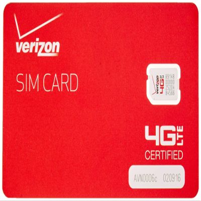 Verizon Nano Sized SIM Card 4G LTE, 4FF NFC - Samsug Galaxy S6, S6 Edge, Android