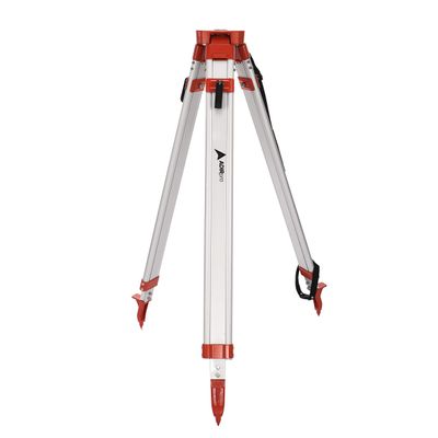 AdirPro Laser Level Tripod - Universal Heavy Duty Survey & Transit Tripod - 5/8" x 11" Thread - Quick Clamp - Aluminum Construction for Lasers & Levels (Orange)
