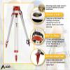 AdirPro Laser Level Tripod - Universal Heavy Duty Survey & Transit Tripod - 5/8" x 11" Thread - Quick Clamp - Aluminum Construction for Lasers & Levels (Orange) view 4