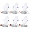 TORCHSTAR 6-Pack 6 Inch Ultra-Thin LED Recessed Lighting, CRI90, 5000K view 1