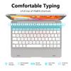 NOKBABO Keyboard for ipad 6th Generation, Compatible for ipad pro 9.7 inch,for ipad 5th Gen, for ipad Air 2 & 1 Keyboard, 130Smart Folio Hard Back Cover, Ultra Slim, Auto Wake/Sleep - Silver view 3