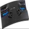 Kinesis Advantage2 Ergonomic Keyboard (KB600), Black top case, Cherry MX Brown Switches, QWERTY keycaps view 1