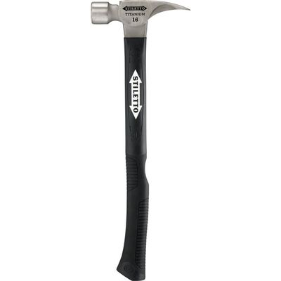 Stiletto TI16SC-F 16 oz Ti Smooth Face with Curved Poly-Fiberglass Handle, 18"