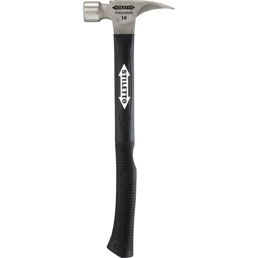 Stiletto TI16SC-F 16 oz Ti Smooth Face with Curved Poly-Fiberglass Handle, 18"
