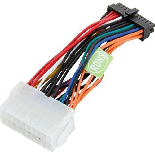 AYA 6" (6 inch) Standard ATX 20-Pin to Mini 24-Pin Power Converter Adapter